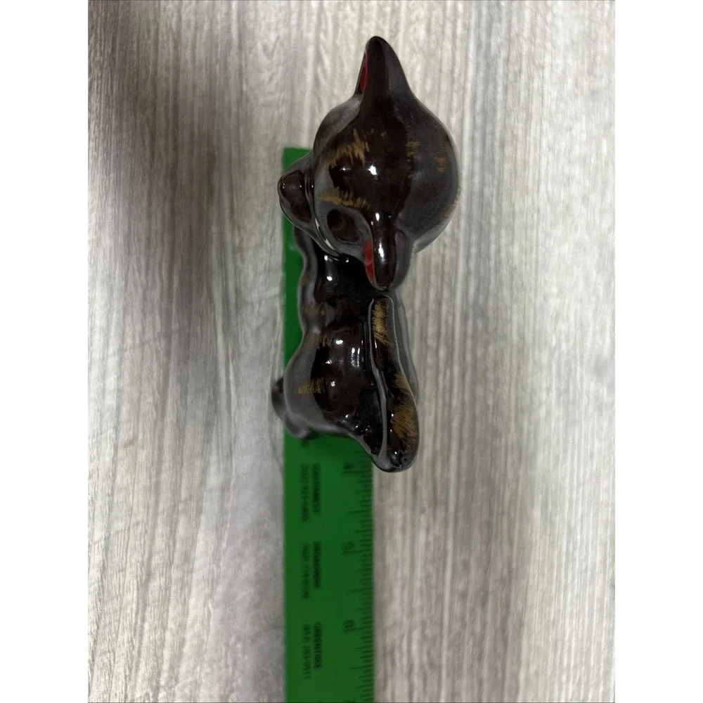 Vintage Brown Cat Porcelain Ceramic Decor‎ D1